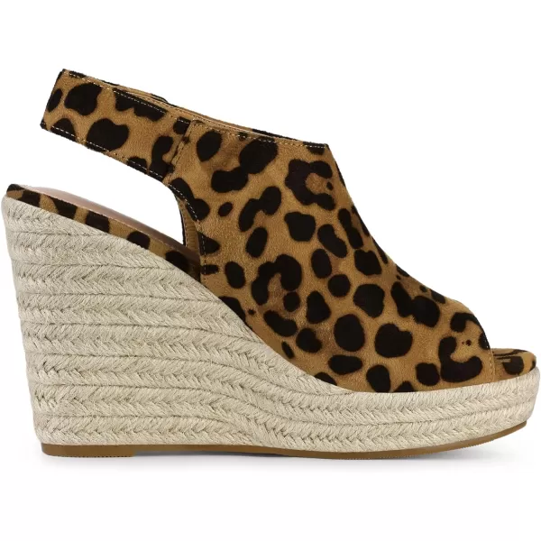 Allegra K Women's Espadrille Platform Heeled Wedges Sandals