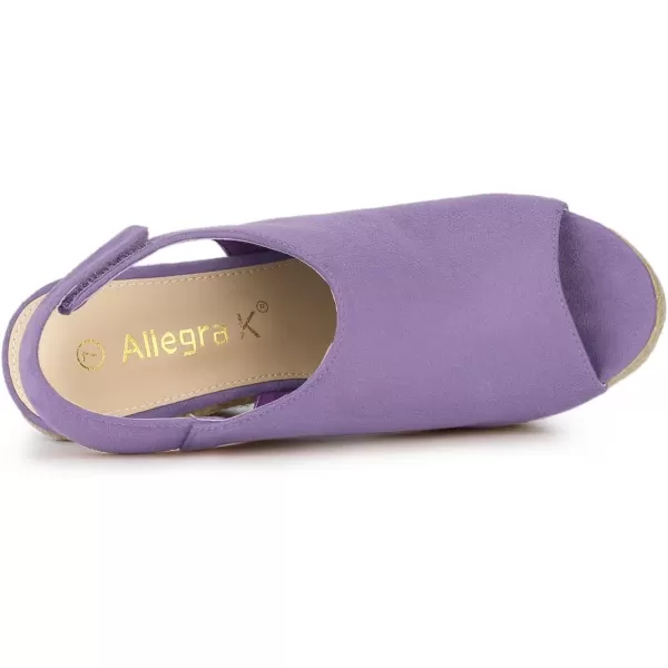 Allegra K Women's Espadrille Platform Heeled Wedges Sandals