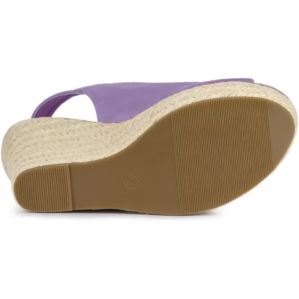 Allegra K Women's Espadrille Platform Heeled Wedges Sandals