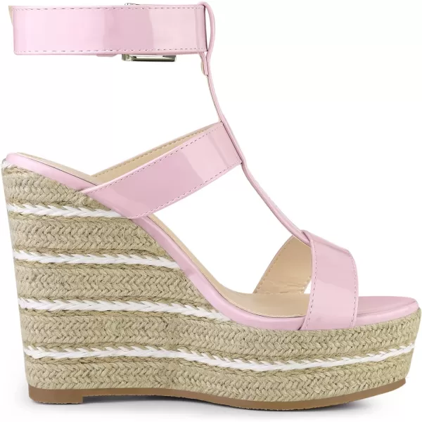 Allegra K Women's Espadrille Strappy Platform Wedges Sandals