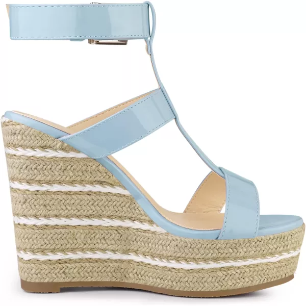 Allegra K Women's Espadrille Strappy Platform Wedges Sandals