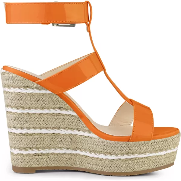 Allegra K Women's Espadrille Strappy Platform Wedges Sandals