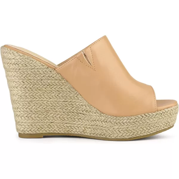 Allegra K Women's Espadrille Wedge Platform Mules