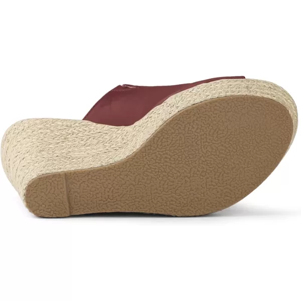 Allegra K Women's Espadrille Wedge Platform Mules