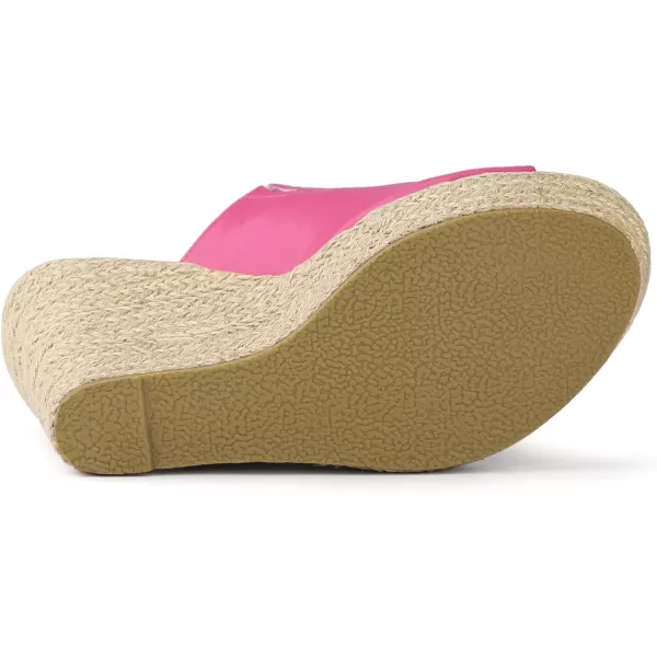 Allegra K Women's Espadrille Wedge Platform Mules