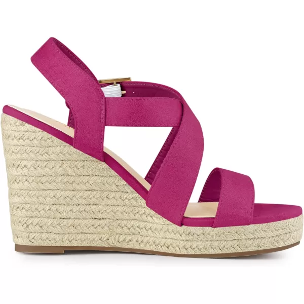 Allegra K Women's Espadrilles Platform Slingback Wedges Sandals