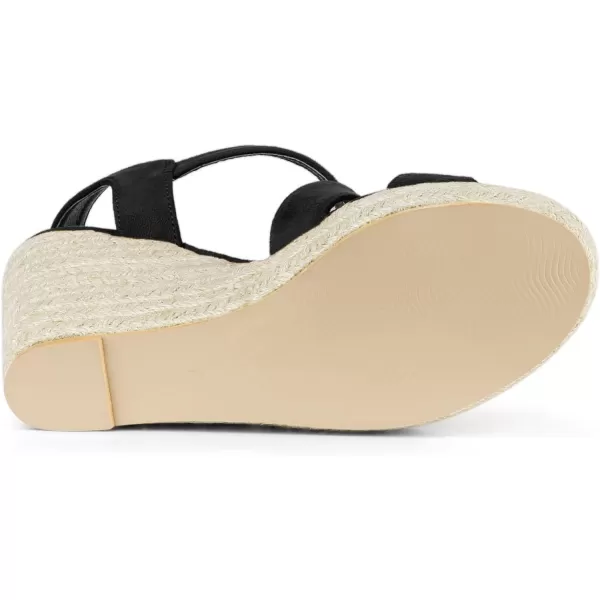 Allegra K Women's Espadrilles Platform Slingback Wedges Sandals