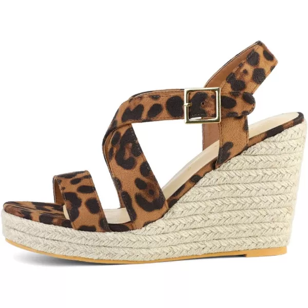 Allegra K Women's Espadrilles Platform Slingback Wedges Sandals