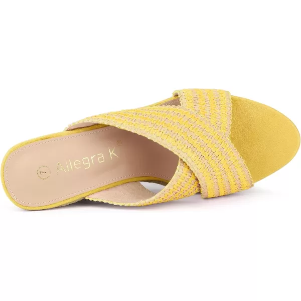 Allegra K Women's Espadrilles Wedges Slide Wedge Sandals