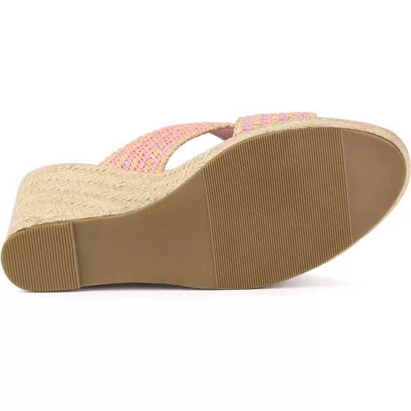 Allegra K Women's Espadrilles Wedges Slide Wedge Sandals