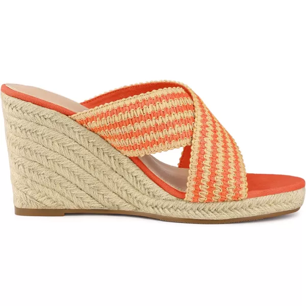Allegra K Women's Espadrilles Wedges Slide Wedge Sandals