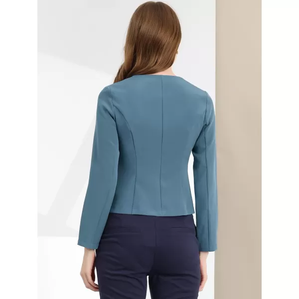 Allegra K Women's Fall Casual Jacket Elegant Button Front Work Office Blazer