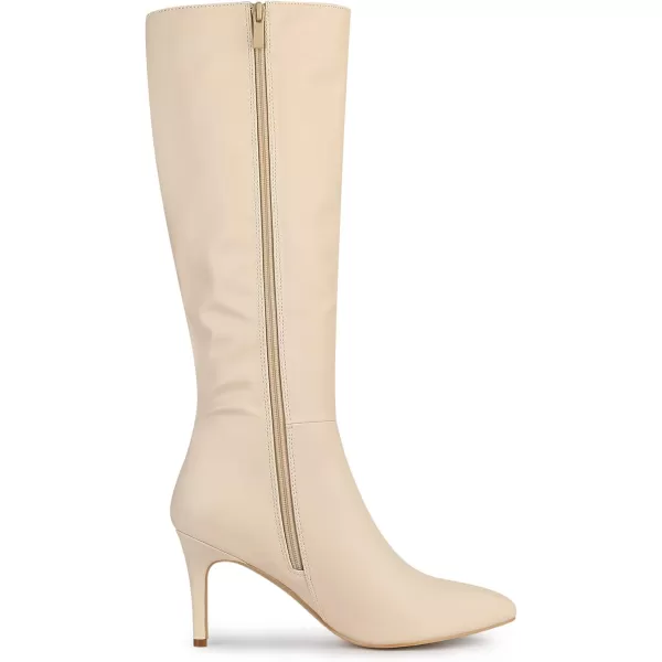 Allegra K Women's High Heels Pointed Toe Stiletto Heel Knee High Boots