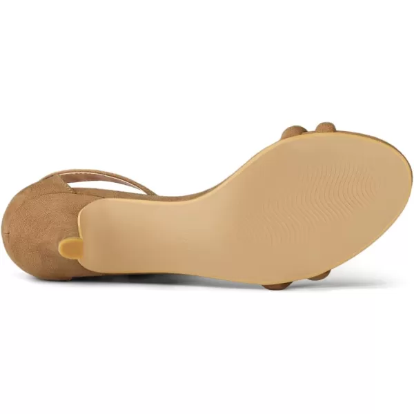 Allegra K Women's Kitten Heel Ankle Strap Sandals Shoes