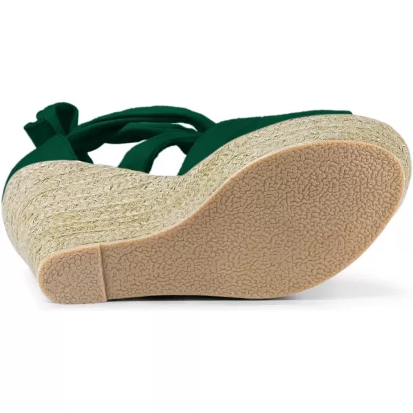 Allegra K Women's Lace Up Espadrilles Wedges Sandals