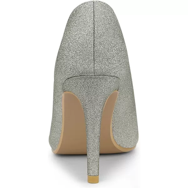 Allegra K Women's Party Glitter Stiletto High Heels Pumps