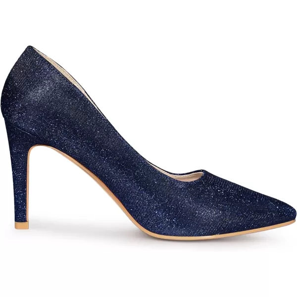 Allegra K Women's Party Glitter Stiletto High Heels Pumps
