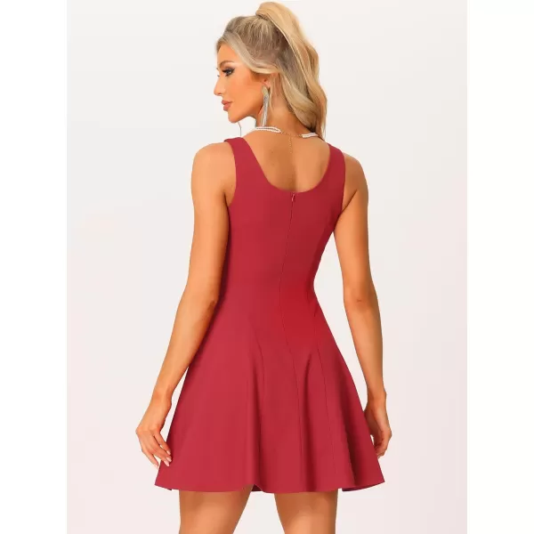 Allegra K Women's Party Sexy Dress Sleeveless Sweetheart Neck Fit and Flare A Line Cocktail St. Patrick's Day Mini Dresses