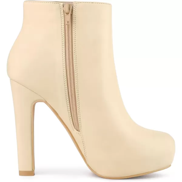 Allegra K Women's Platform Chunky Heel Ankle Boots