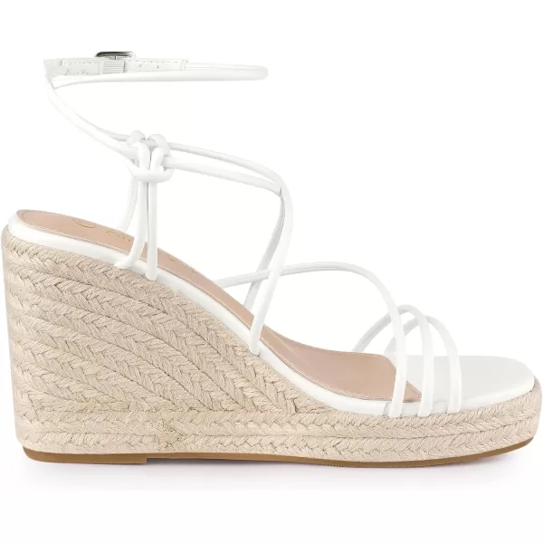 Allegra K Women's Platform Espadrille Wedge Heel Slingback Strappy Sandals