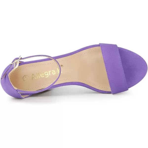 Allegra K Women's Platform High Heels Ankle Strap Chunky Heelss Sandals