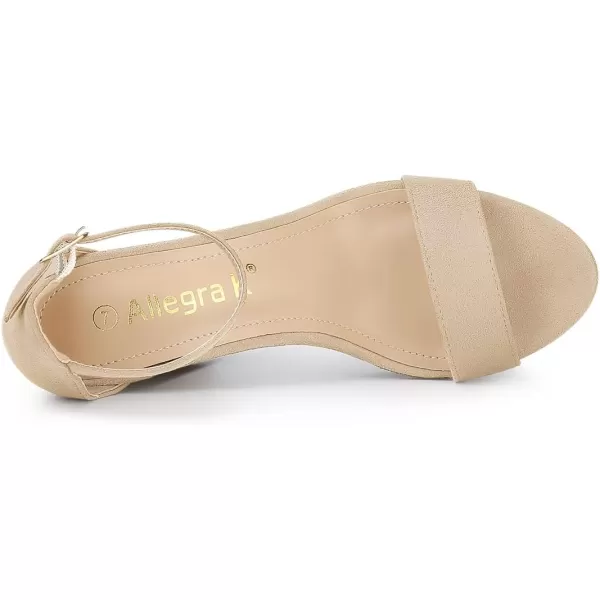 Allegra K Women's Platform High Heels Ankle Strap Chunky Heelss Sandals