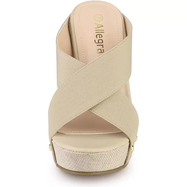 Allegra K Women's Platform Slide Wedge Sandals