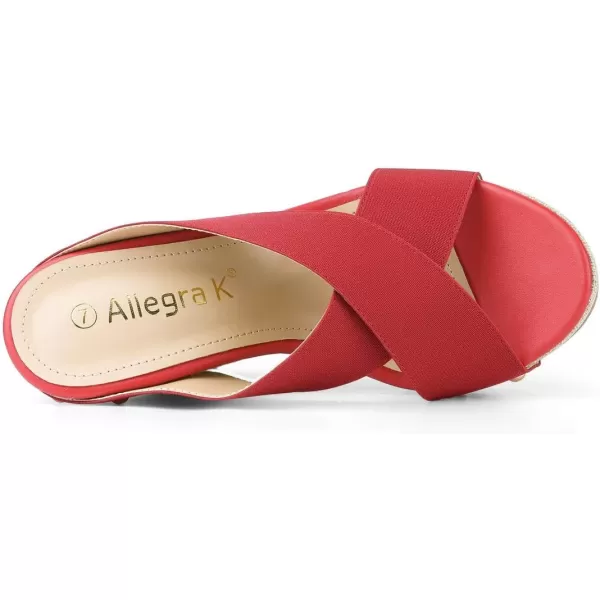 Allegra K Women's Platform Slide Wedge Sandals