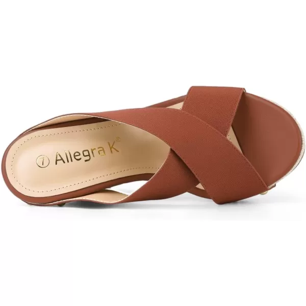 Allegra K Women's Platform Slide Wedge Sandals