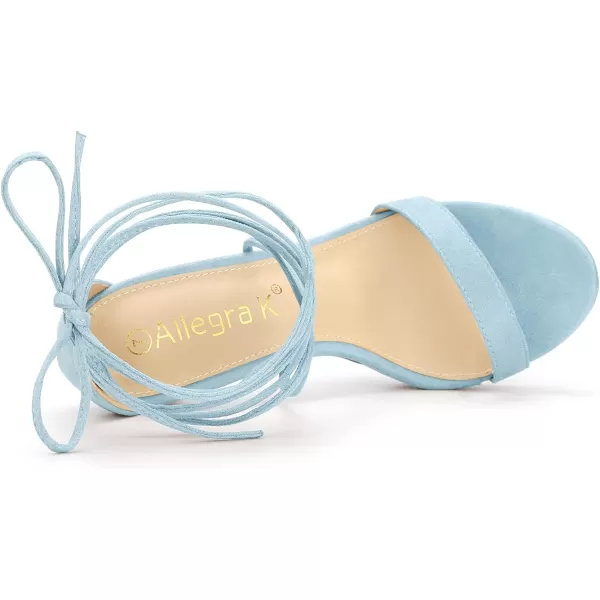 Allegra K Women's Platform Stiletto Heels Lace Up Sandals