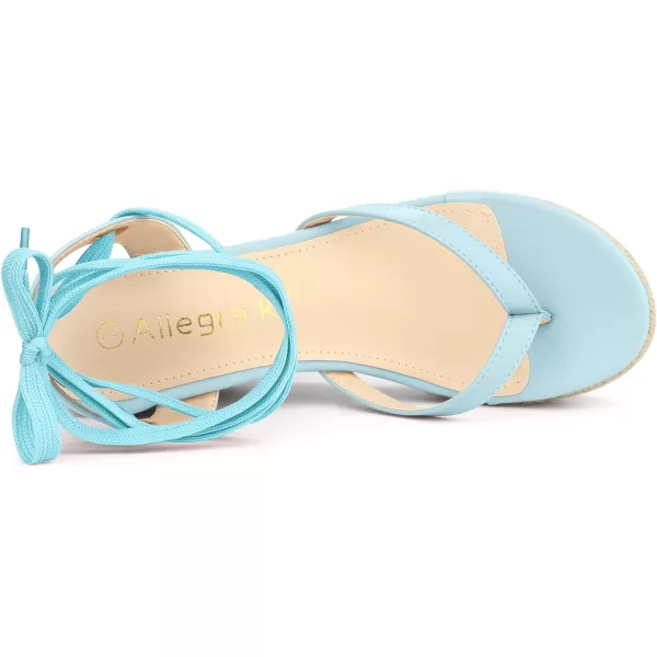 Allegra K Women's Platform Strappy Slingback Flip Flops Wedge Sandals