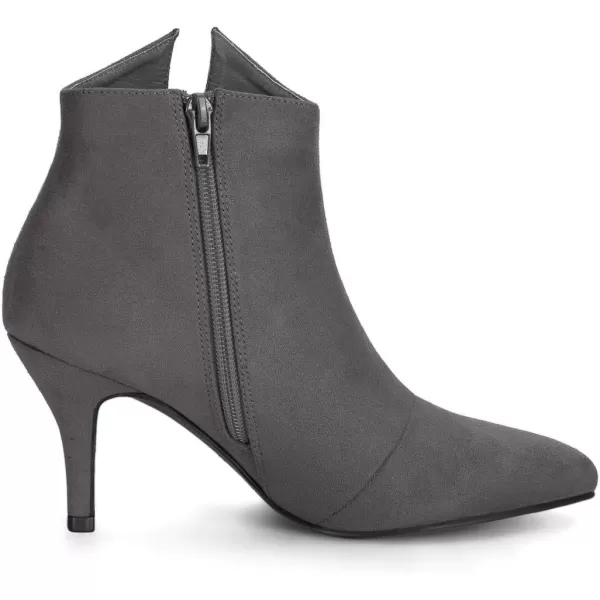 Allegra K Women's Point Toe Bow Stiletto Heel Ankle Boots