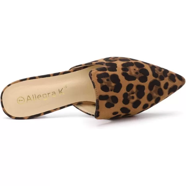 Allegra K Women's Pointed Toe Flat Slides Mules