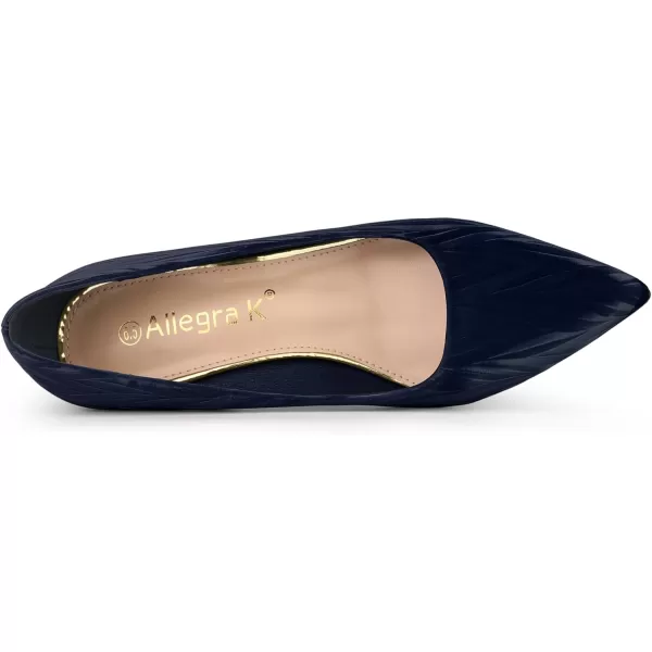 Allegra K Women's Pointed Toe Leaves Print Slip on Kitten Heel Pumps