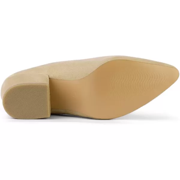 Allegra K Women's Pointed Toe Slip on Block Heel Slide Mules