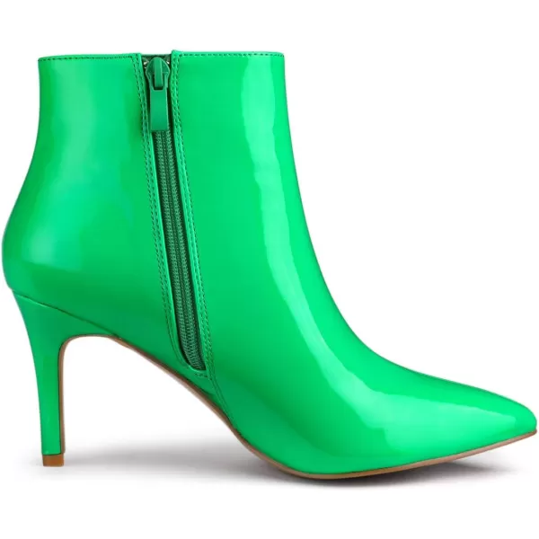 Allegra K Women's Pointed Toe Stiletto Heel Ankle Heeled Boots