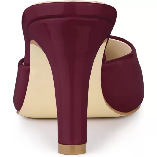 Allegra K Women's Pointed Toe Stiletto Heels Slide Mules