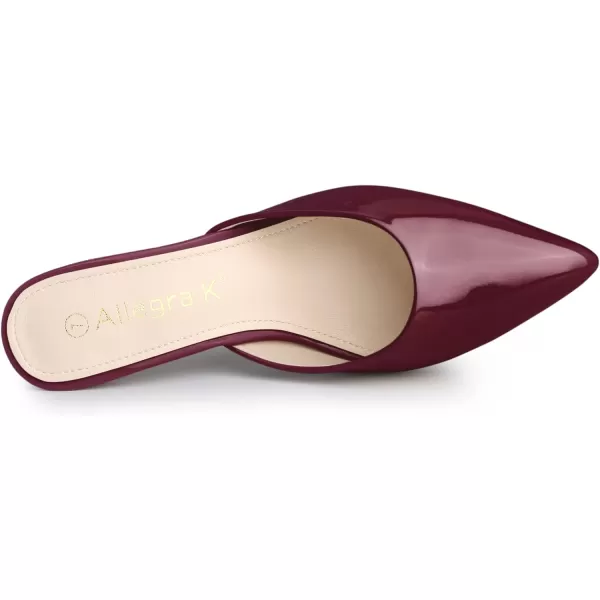 Allegra K Women's Pointed Toe Stiletto Heels Slide Mules