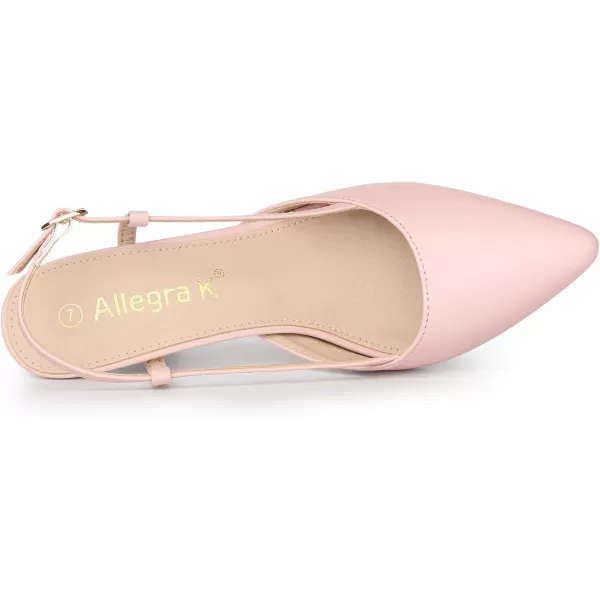 Allegra K Women's Slingback Heels Pointy Toe Stiletto Heel Sandal Pumps