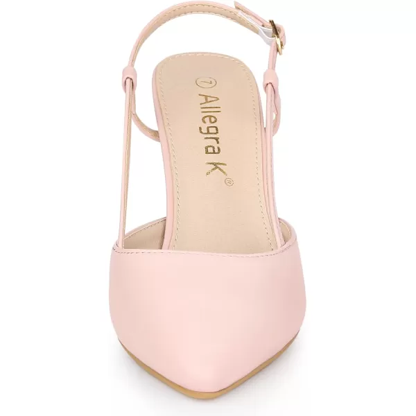 Allegra K Women's Slingback Heels Pointy Toe Stiletto Heel Sandal Pumps