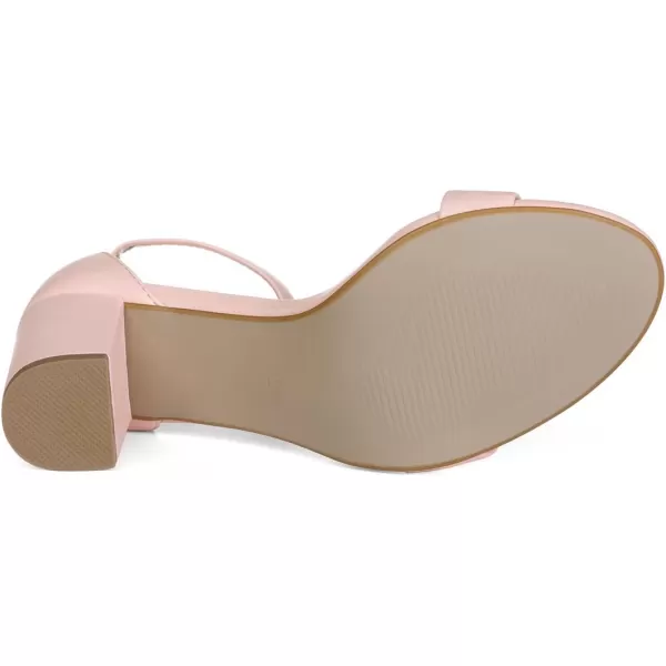 Allegra K Women's Solid Open Toe Buckle Block Heel Ankle Strap Sandals