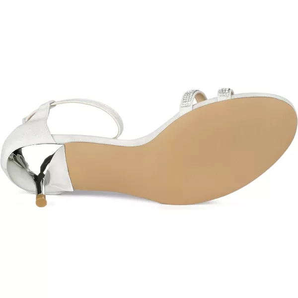 Allegra K Women's Stiletto Kitten Heels Glitter Heel Sandals