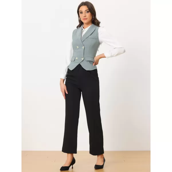 Allegra K Women's Suit Vest Dressy Lapel Collar Versatile Racerback Waistcoat