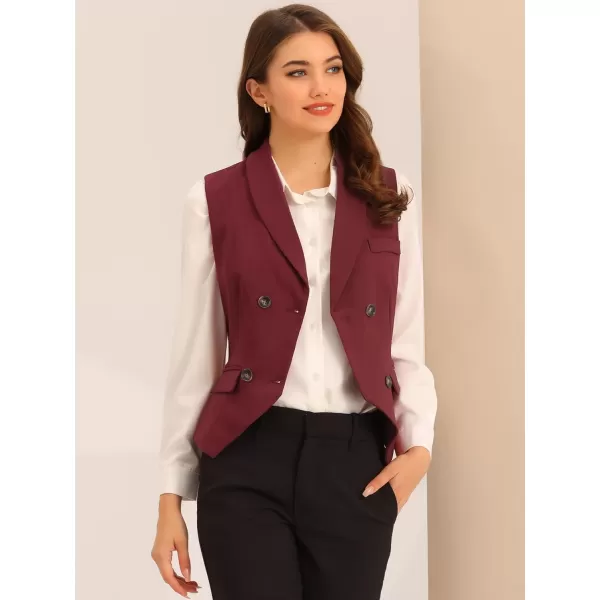 Allegra K Women's Suit Vest Dressy Lapel Collar Versatile Racerback Waistcoat