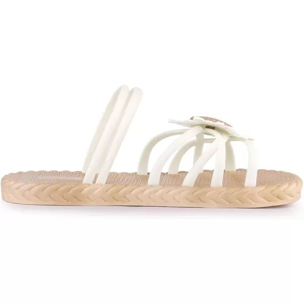 Allegra K Women's Sunflower Strappy Waterproof Beach Sandals Slip on Slides