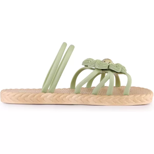 Allegra K Women's Sunflower Strappy Waterproof Beach Sandals Slip on Slides