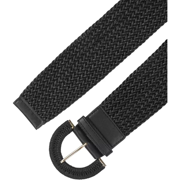 Allegra K Womens Wide Woven Waist Belts Braided Belts for Dress Chunky Buckle