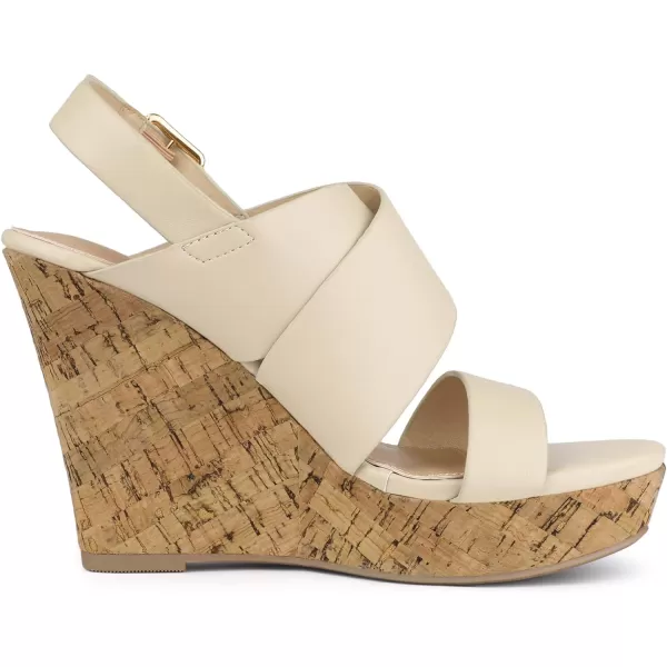 Allegra K Women's Wood Wedges Platform Wedge Sandals