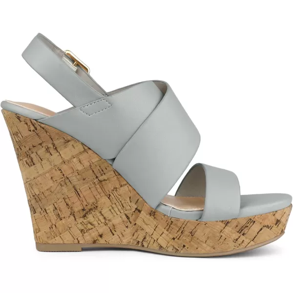 Allegra K Women's Wood Wedges Platform Wedge Sandals