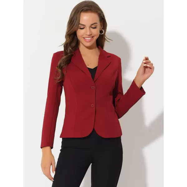 Allegra K Women's Work Office Lapel Collar Stretch Jacket Suit Blazer